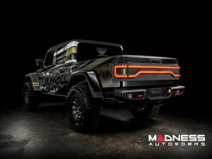 Jeep Gladiator JT Racetrack Series - LED Tailgate Panel - Red Lens